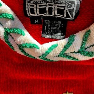 Christmas sweater. Vintage Santa